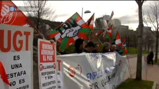 Protestas en Bilbao durante la visita del Rey