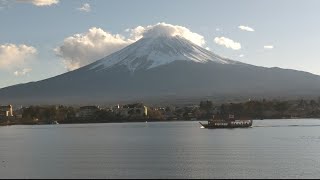 夕方の河口湖より🗻2025年1月11日（土）15時45分