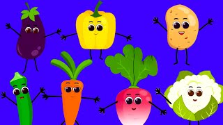 Ten Little Vegetables - Learn Vegetables with Nursery Rhymes and More Kids Songs