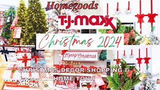 CHRISTMAS 2024 AT TJMAXX\HOMEGOODS! | TJMAXX 2024 CHRISTMAS DECOR SHOPPING | Christmas Decor 2024