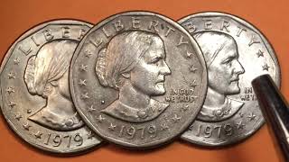 US 1979 SUSAN B ANTHONY Dollar Coin - United States First Small Dollar - Only Minted 1979-1981 +1999