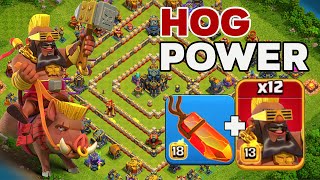 Best TH17 Sui Hero Super Hog Rider Attack Strategy After Update! Clash of Clans