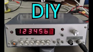 DIY frequency counter 0-500Mhz TTL 1975 test teardown