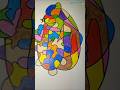 Coloring cute book gives color to nice abstract art #art #coloring #drawing #painting