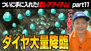 【マイクラ】ついに発見！？激レアのダイヤが大量降臨でヤバすぎた！！【リトカ名人のマインクラフト実況part11】【リトクラ】