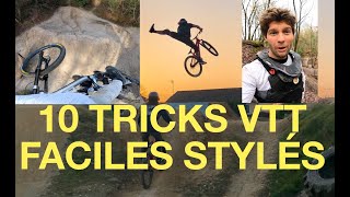 TUTO 10 tricks VTT de base faciles et stylés