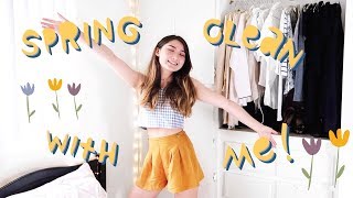 spring cleaning my closet! 🌻