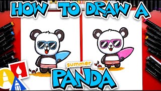 How To Draw A Summer Panda - Sunny Paws and Mr. Pinch