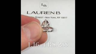 1.16 ct Pear Shape Diamond Halo Engagement Ring