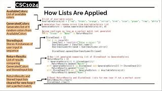 CSC1024: Programming Principles Project | A Master Mind Computer Game
