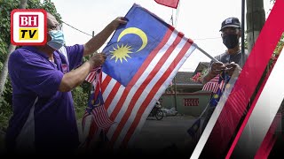 100 Jalur Gemilang hiasi laluan utama Pasir Tumboh