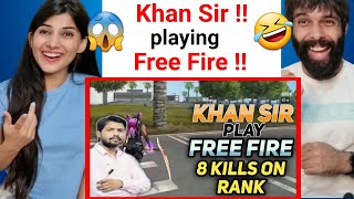 KHAN SIR PLAY FREE FIRE SOLO RANK MATCH|| KHAN PLAY GAME || @SHARP GAMER Reaction