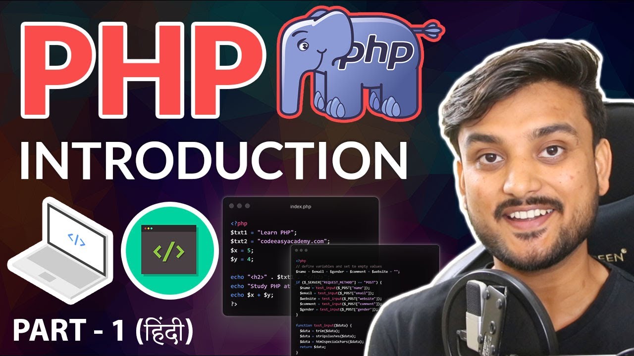 PHP Introduction - Beginner Tutorial - Part 1 - Hindi - YouTube