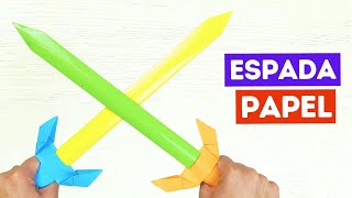 ⚔ Cómo hacer una espada de papel fácil y rápido