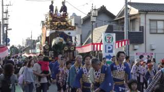 川越まつり2016 大手町山車の引き回し