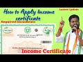 How to Apply Income Certificate | Telangana Income Certificate | Document For Income Certificate