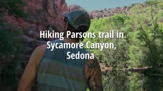 Hiking Parsons trail in Sycamore Canyon, Sedona