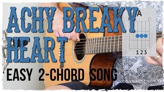 "Achy Breaky Heart" Guitar Tutorial - Billy Ray Cyrus | Easy 2 Chord Song!