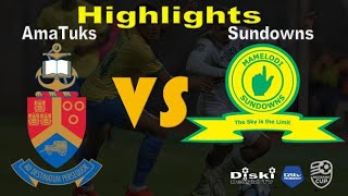 Amatuks FC 1(2) vs 1(3) vs Sundowns FC| Extended Highlights | All Goals | Nedbank Quarter Finals