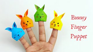 DIY BUNNY FINGER PUPPET / Paper Crafts For School / Paper Craft / Easy kids craft ideas / Rabbit