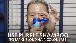 How to: Make Blond Hair Color Last Longer with Purple Products | Sephora