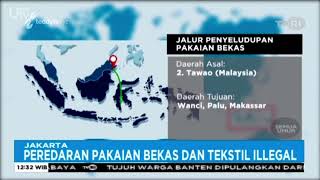 Infografis Jalur Penyeludupan Tekstil Ilegal | Indonesia Siang TVRI (7 Oktober 2019)