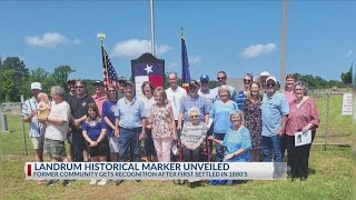 Landrum historical marker revealed in Cherokee County