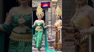 Khmer traditional costumes, Khmer ancient temples, Siem Reap, Angkor Wat, Cambodia