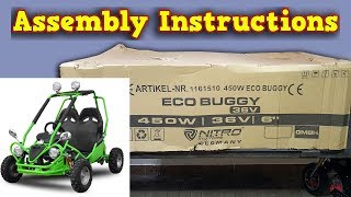 Electric Kids Buggy - Unboxing - Assembly Instructions - Kinder Buggy from Nitro Motors