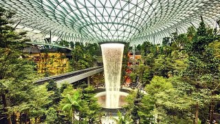 JEWEL CHANGI RAIN VORTEX Singapore | The World's Largest Indoor Waterfall | 星耀樟宜热门打卡景点雨漩涡 全球最高室内瀑布