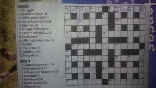 How we play English crossword game ?