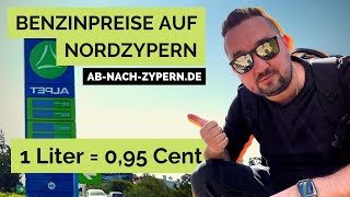 Benzin- und Dieselpreise auf Nordzypern, gerade mal 1 EURO für 1 LITER Benzin