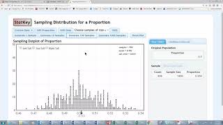 Sampling Distribution with Statkey