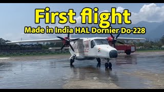 First flight of Made in India HAL Dornier Do-228 from Dibrugarh