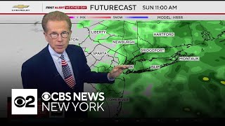 First Alert Weather: Sunday 10 a.m. updated rain forecast for New York area