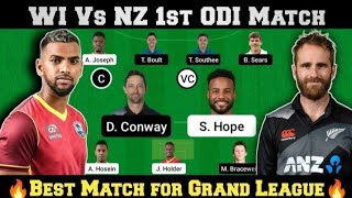 WI vs NZ 1st ODI Dream11 Prediction Today || WI vs NZ 1st ODI Dream11 Team || WI vs NZ ODI Dream11