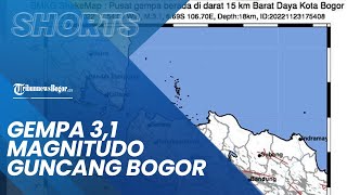 Gempa 3,1 Magnitudo Guncang 15 KM Barat daya Kota Bogor