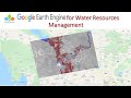 Monitoring Waterlogging with Remote Sensing using Google Earth Engine || Water Resources Management