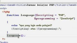 26 php - function (default value)
