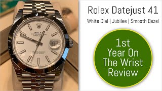 Rolex Datejust 41 Review | White Dial | Jubilee Bracelet | Smooth Bezel | ref. 126300