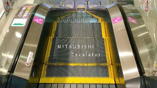 【エスカレーター 三菱製】イオンモール新瑞橋 東側 降り 5→3階  MITSUBISHI Escalator at AEON MALL Aratamabashi in Japan