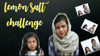 Lemon salt challenge |Ep:34 |  funny challenge | ✨️lovely sisters