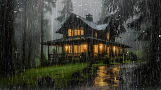 HEAVY RAIN on Tin Roof to Sleep | Powerful Rain to Block Noise, Focus or Study better, ASMR