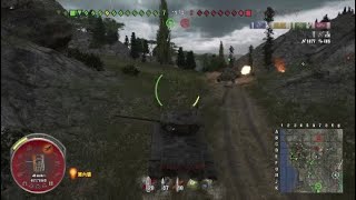 うかつな戦車長　［WOT PS4戦果報告：172］アメリカ中戦車　”T23E3”　後退３０キロ出る、貫通低い以外は優秀戦車