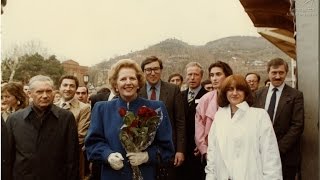 Margaret Thatcher's visit in Georgia, Tbilisi. 1987.