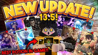 NEW UPDATE 13.5!! New Weather Cards and New Best Luck Potion in Game!!! Anime Card Battle