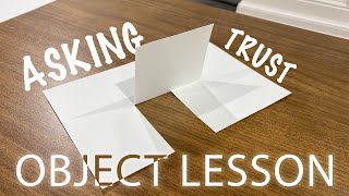 Object lesson - Trusting - Sunday school