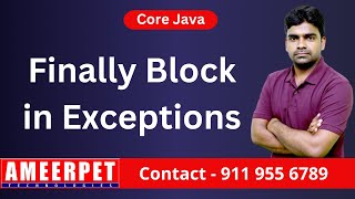 Java | Finally Block in Java | Ameerpet Technologies | By Srinivas