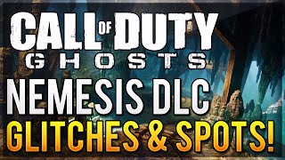 COD Ghosts Nemesis DLC GLITCHES & SPOTS + Easter Egg! (Showtime, Dynasty, Goldrush)