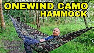 onewind Camo hammock review, stealth camping hammock, 11ft onewind hammock review.